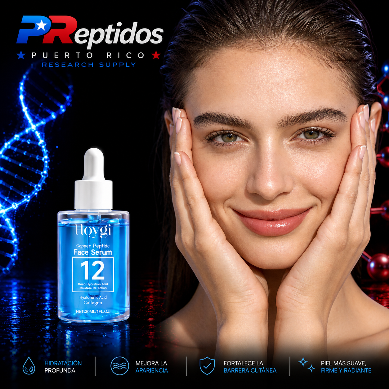 GHKCu Copper Peptide Face Serum 12