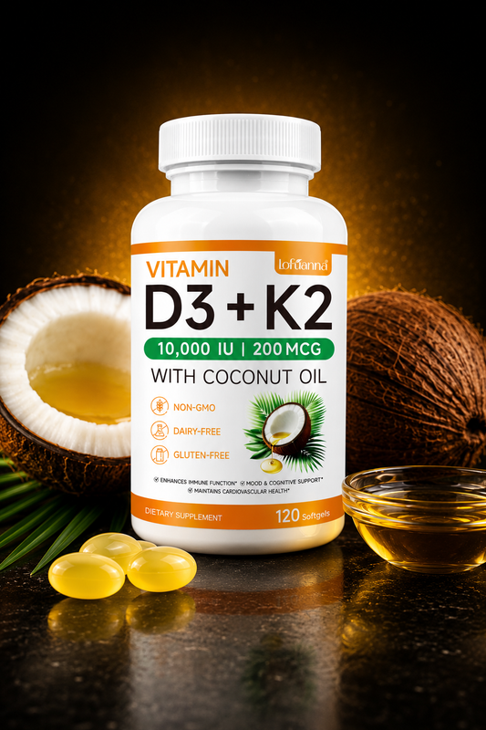 Vitamin D + K2 w/ coconut oil